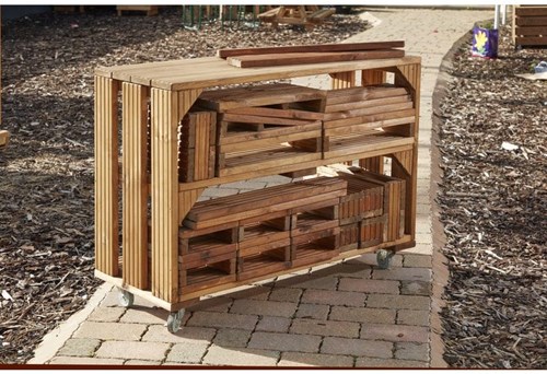 Cosy Deckciting Trolley & 25 Deckciting Blocks 26Pk - 55244
