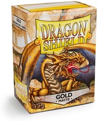 Dragon Shield card sleeves matte gold 100 pieces - card protection