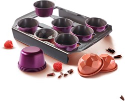OttoSimon baking mold set Tefal creabake purple 12 pieces metal