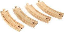 Brio long curved tracks - wooden railway expansion - 33342