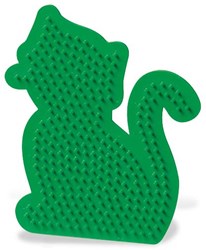 Ses ironing beads pegboard cat - creative base plate for kids