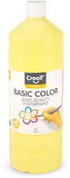 Creall poster paint light yellow 1 litre - school paint for kids