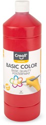 Creall poster paint red 1 litre - school paint for kids and adults