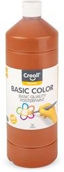 Creall poster paint light brown 1 litre - school paint for kids