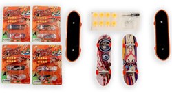 Kidsfun finger skateboard set with accessories and cool prints - toys