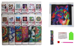 Kidsfun Diamond painting toy 30 x 30 cm - creative set