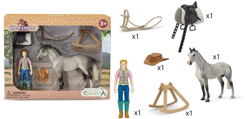 Collecta playset hobby rider and accessories - plastic toy-2