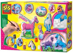 Ses casting and painting fantasy horses glitter craft set kids