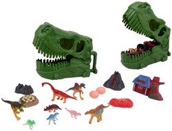 Dino hoofd speelset met dinos 26136