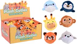 Johntoy bouncy ball set - 24 plush PVC toy balls