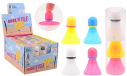 Johntoy badminton toy set - 24 tubes with shuttle ploppers