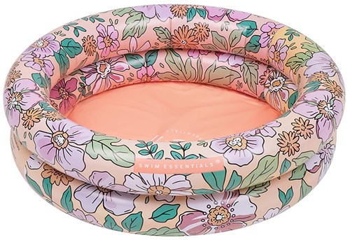 Swim Essentials baby pool inflatable - Pink Blossom floral print 60 cm