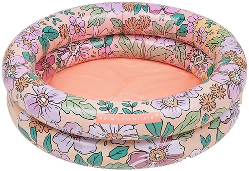 Swim Essentials baby pool inflatable - Pink Blossom floral print 60 cm-2