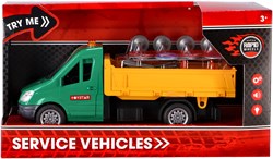 Rapid Wheels toy construction car with light and sound friction