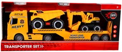 Rapid Wheels car transporter construction vehicles light sound friction toy