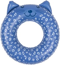 Swim Essentials swim ring blue leopard print 55 cm - kids pool float