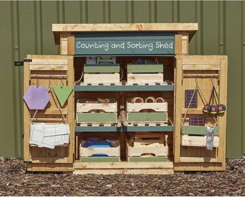Cosy Toddler Maths Sorting Shed - 34306