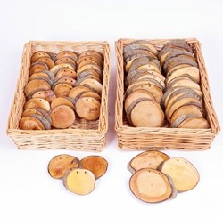Cosy Large Wooden Discs (30pk) - 34386
