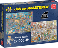 Jumbo puzzle Jan van Haasteren DIY Shop - 2x1000 pieces jigsaw puzzle