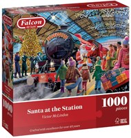 Jumbo puzzle 1000 pieces Falcon Christmas steam locomotive winter
