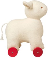 Harlekijn Trousselier Sheep 32 cm on wheels