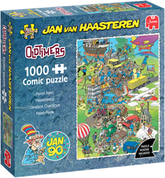 Jumbo puzzle Oldtimer Pakketstress 1000 pieces cartoon jigsaw puzzle