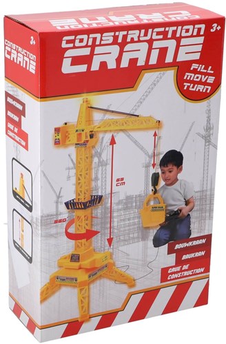 KiddyGo crane toy with cable control and light - construction vehicle