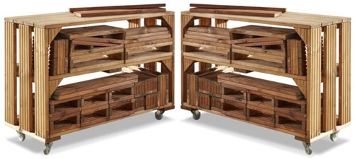 Cosy Complete 2 Big Block Trolleys And 50 Blocks Set - 34845