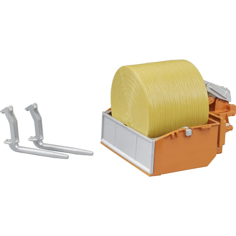 Bruder tractor toy accessory loader with forks for kids