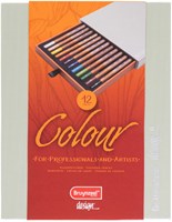 Bruynzeel coloured pencils set - 12 pieces in luxury storage box