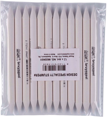 Bruynzeel blending stump drawing tool white for shading effects-3