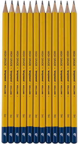 Bruynzeel graphite pencil 3H - high quality office pencil-2