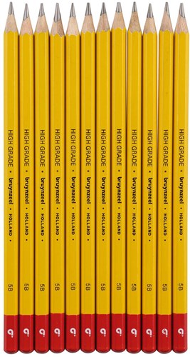 Bruynzeel graphite pencil 5B - sketch pencil for drawing-2