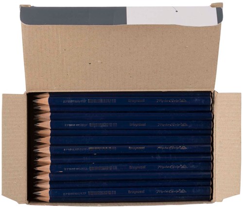 Bruynzeel graphite pencil Triple Grip HB grey for kids and adults