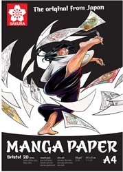 Sakura drawing paper A4 for manga - 250g - 20 sheets - ideal for manga