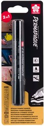 Sakura permanent marker black double tip - creative pen