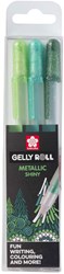 Sakura gel pens metallic set - Gelly Roll Forest 3 pieces green