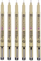 Sakura fineliner set - 6 black Pigma Micron pens for drawing-3