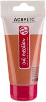 Acrylic paint tube 75ml red earth painting creative art