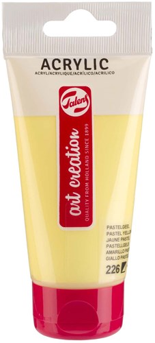 Acrylic paint tube pastel yellow 75ml painting creative art