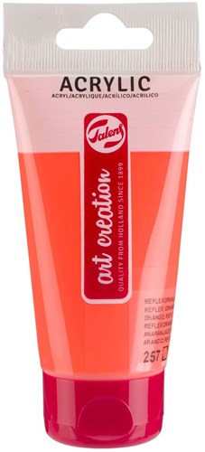Acrylic paint tube 75ml reflex orange for painting and crafting