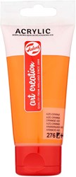 Acrylic paint tube orange 75ml for painting and crafting