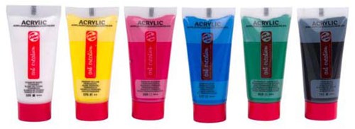 Acrylic paint set primary 6 colours 12ml painting creative-2