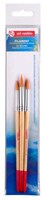 Art Creation watercolor brush set round polyester 3 pieces painting