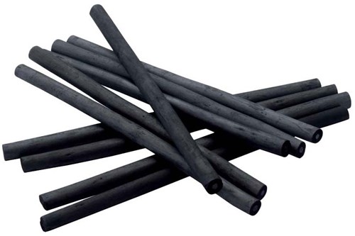 Art Creation charcoal sticks black 10 pieces for drawing and painting-2
