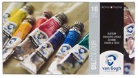 Bruynzeel Van Gogh oil paint set - 10 color tubes 20ml painting artists