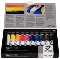 Bruynzeel Van Gogh oil paint set - 10 color tubes 20ml painting artists-2