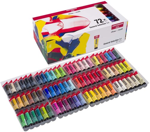 Bruynzeel acrylic paint set painting Amsterdam Standard Series 72x20 ml-3
