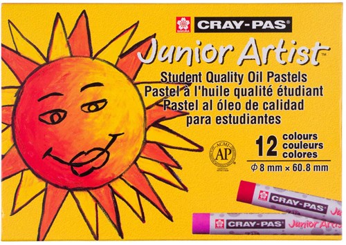 Sakura oil pastels set - Cray-Pas Junior Artist 12 colors for kids