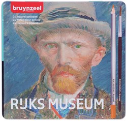 Bruynzeel watercolour pencils set Rijksmuseum 24 colours Van Gogh tin